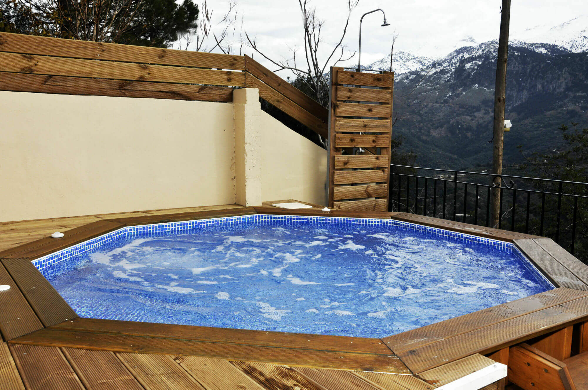 Villa Lakki Heated Round Pool Jacuzzi Lákkoi Екстериор снимка